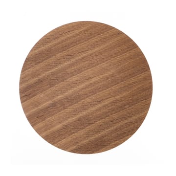 Wire kurv topplate smoked oak - small Ø 40 cm - Ferm Living