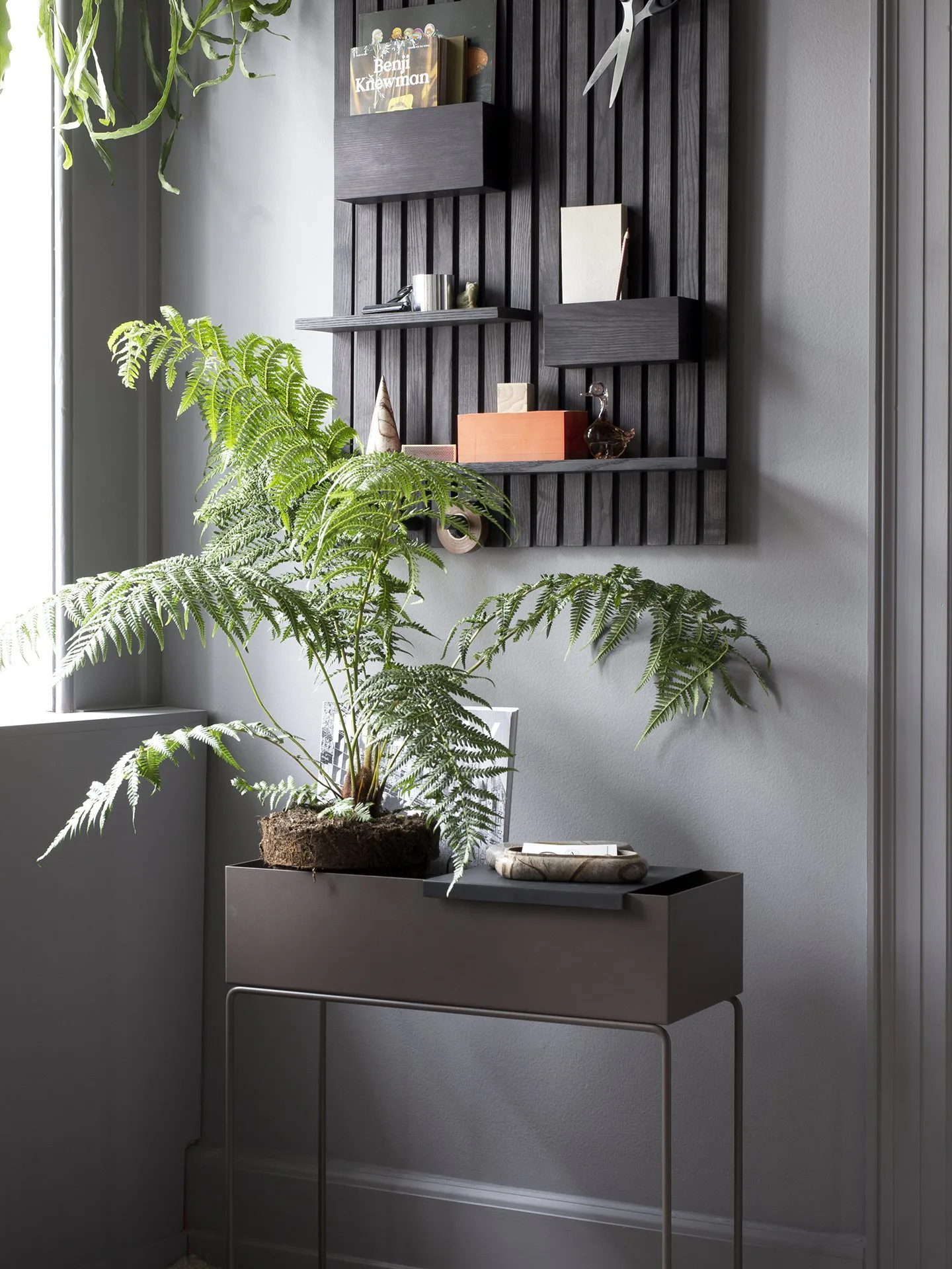 Wooden multi shelf hylle, Mørkbeiset ask  Ferm Living