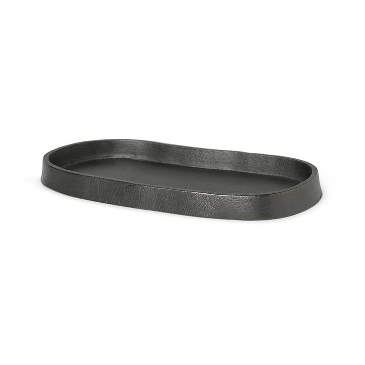 Yama brett oval 9,5 x 19 cm - Sotet aluminium - Ferm Living
