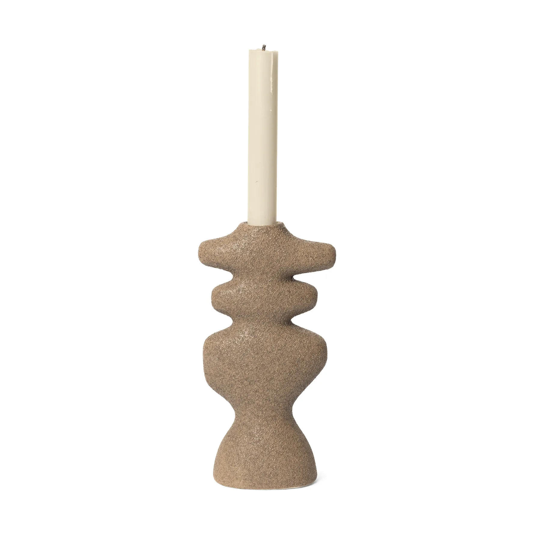 Yara lysestake large, Dark Sand Ferm Living
