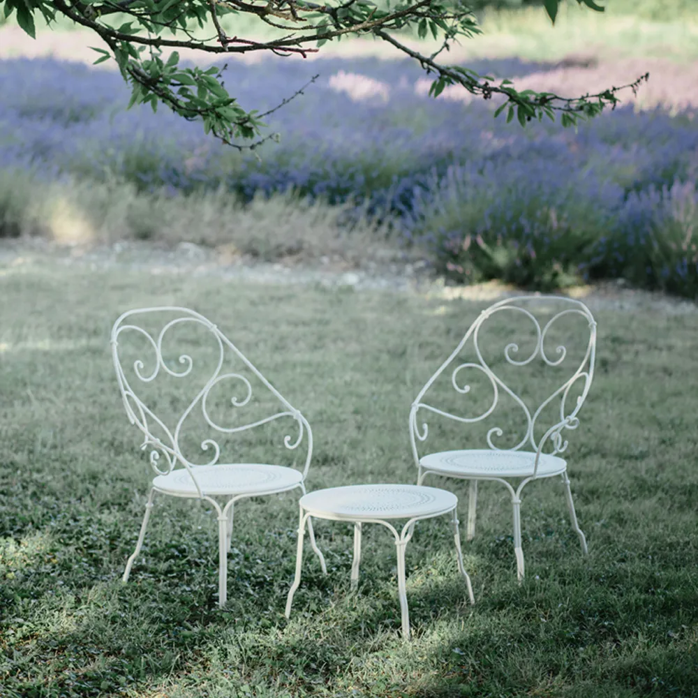 1900 bord lavt, Cotton white Fermob