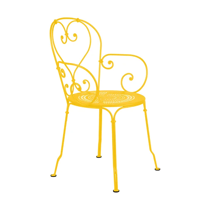 1900 stol med armlener - Honey (gul) - Fermob