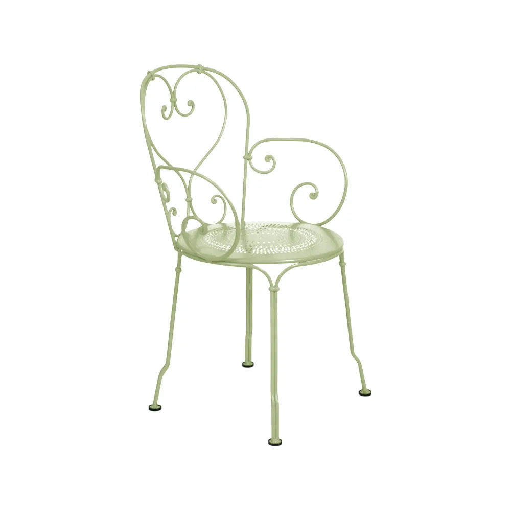 1900 stol med armlener, Willow green (grønn) Fermob