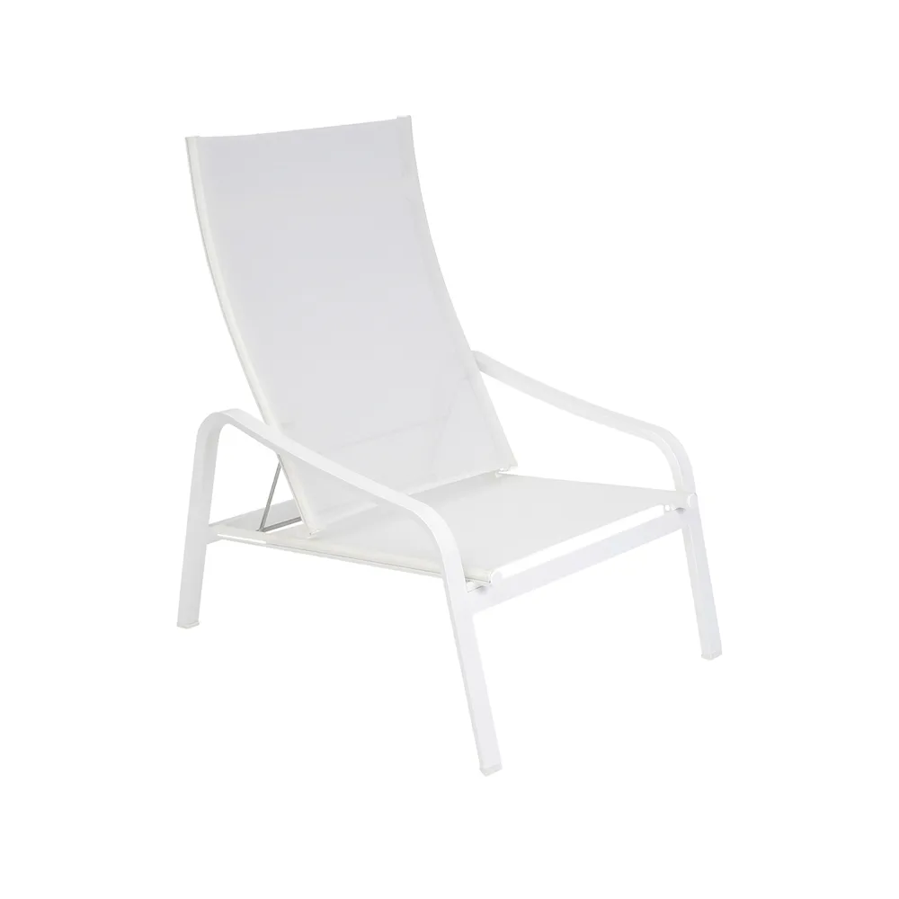Alize stol med armlener, lav, Cotton white Fermob
