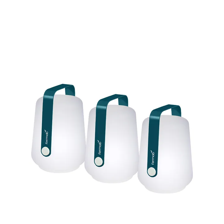 Balad bordlampe LED 3-pakk - Acapulco blue (blå)-mini - Fermob