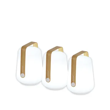 Balad bordlampe LED 3-pakk - Bambu-mini - Fermob