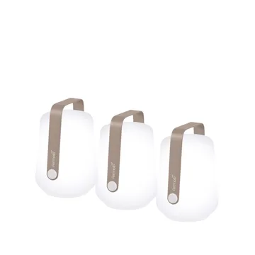 Balad bordlampe LED 3-pakk - Nutmeg (beige)-mini - Fermob