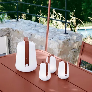 Balad bordlampe LED 3-pakk - Red ochre-mini - Fermob