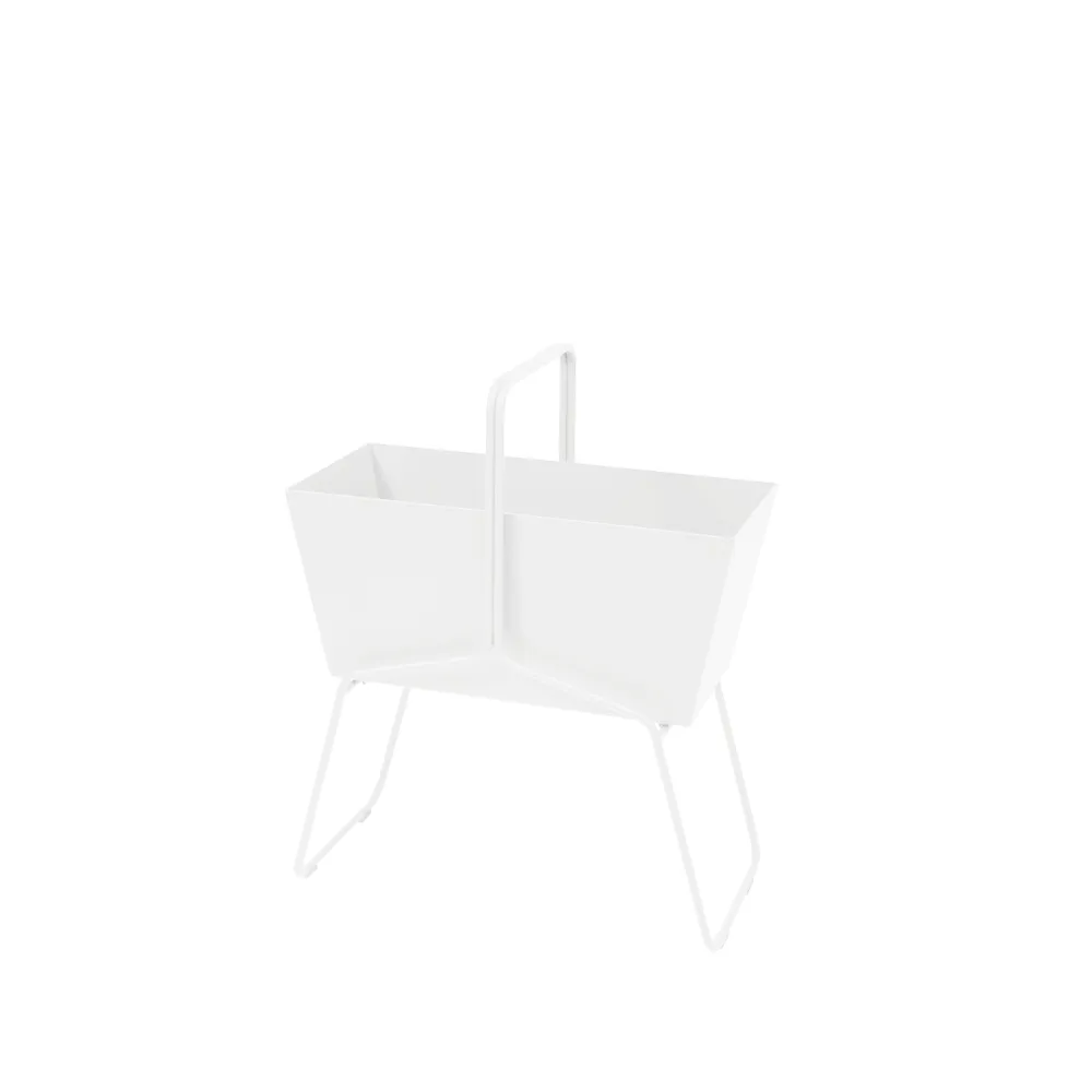 Basket high plantekasse, Cotton white (hvit) Fermob