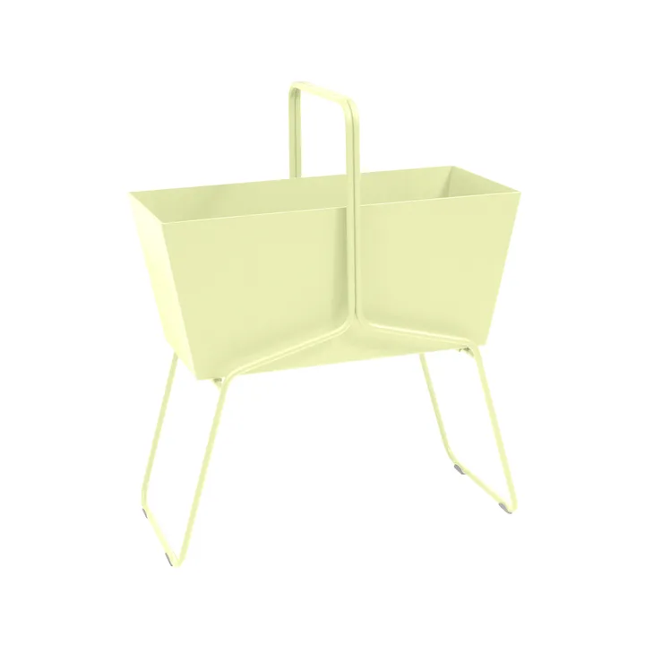 Basket high plantekasse - Frosted lemon (gul) - Fermob