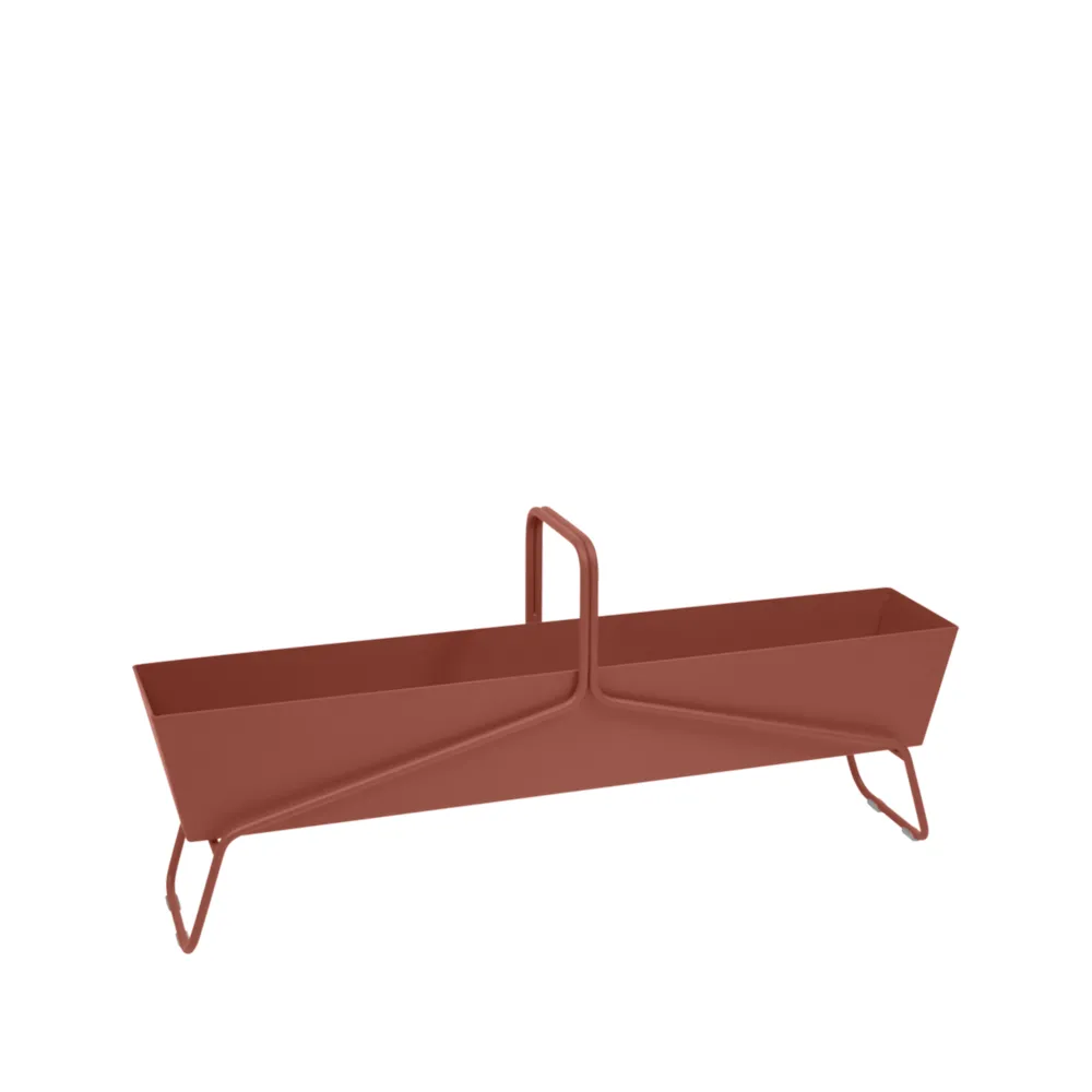 Basket long plantekasse, Red ochre (rød) Fermob