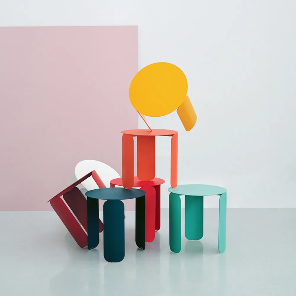 Bebop Ø45 bord, lavt, Red ochre Fermob