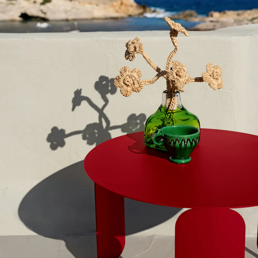 Bebop Ø60 bord, lavt, Cedar green Fermob