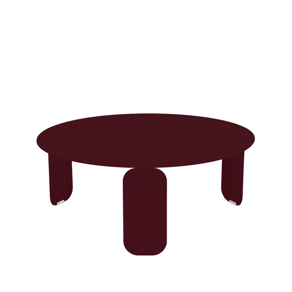 Bebop Ø80 bord, lavt, Black cherry (vinrød) Fermob