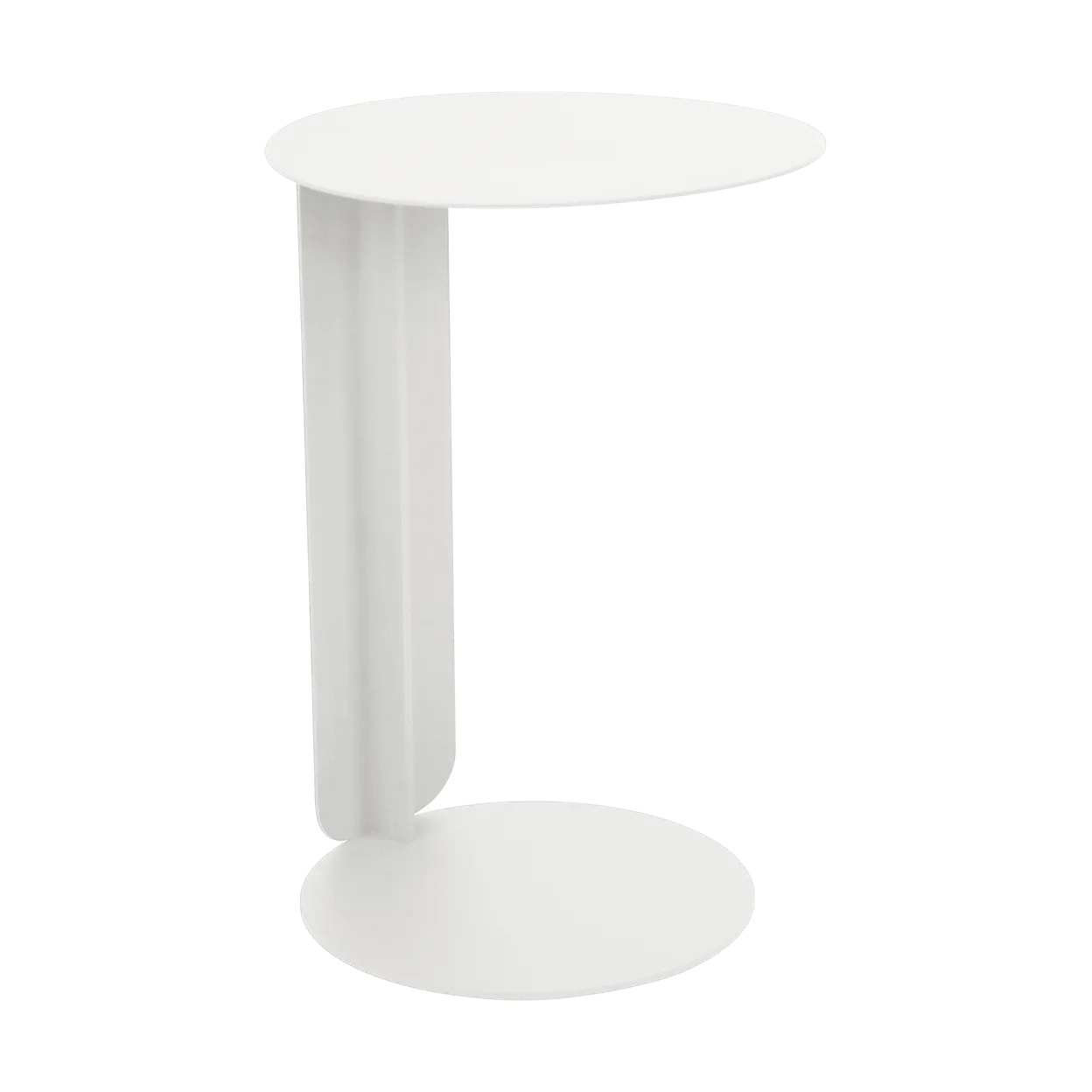 Fermob Bebop Offset sidebord Cotton white (hvit) | Skandinavisk Design | Hagebord | Hvit