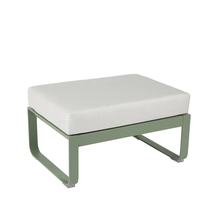 Bellevie 1-seters fotskammel - Cactus (grønn), off-white pute - Fermob