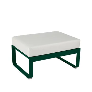 Bellevie 1-seters fotskammel - Cedar green, off-white pute - Fermob
