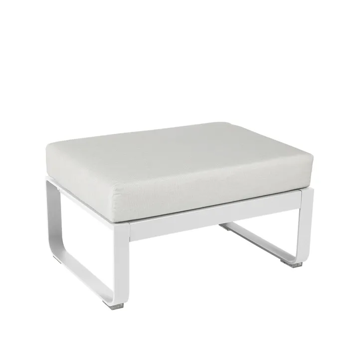 Bellevie 1-seters fotskammel - Cotton white (hvit), off-white pute - Fermob