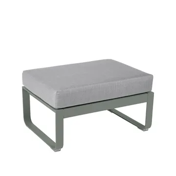 Bellevie 1-seters fotskammel - Rosemary, flannel grey pute - Fermob