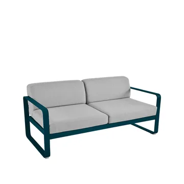 Bellevie 2-seters sofa - Acapulco blue, flannel grey pute - Fermob