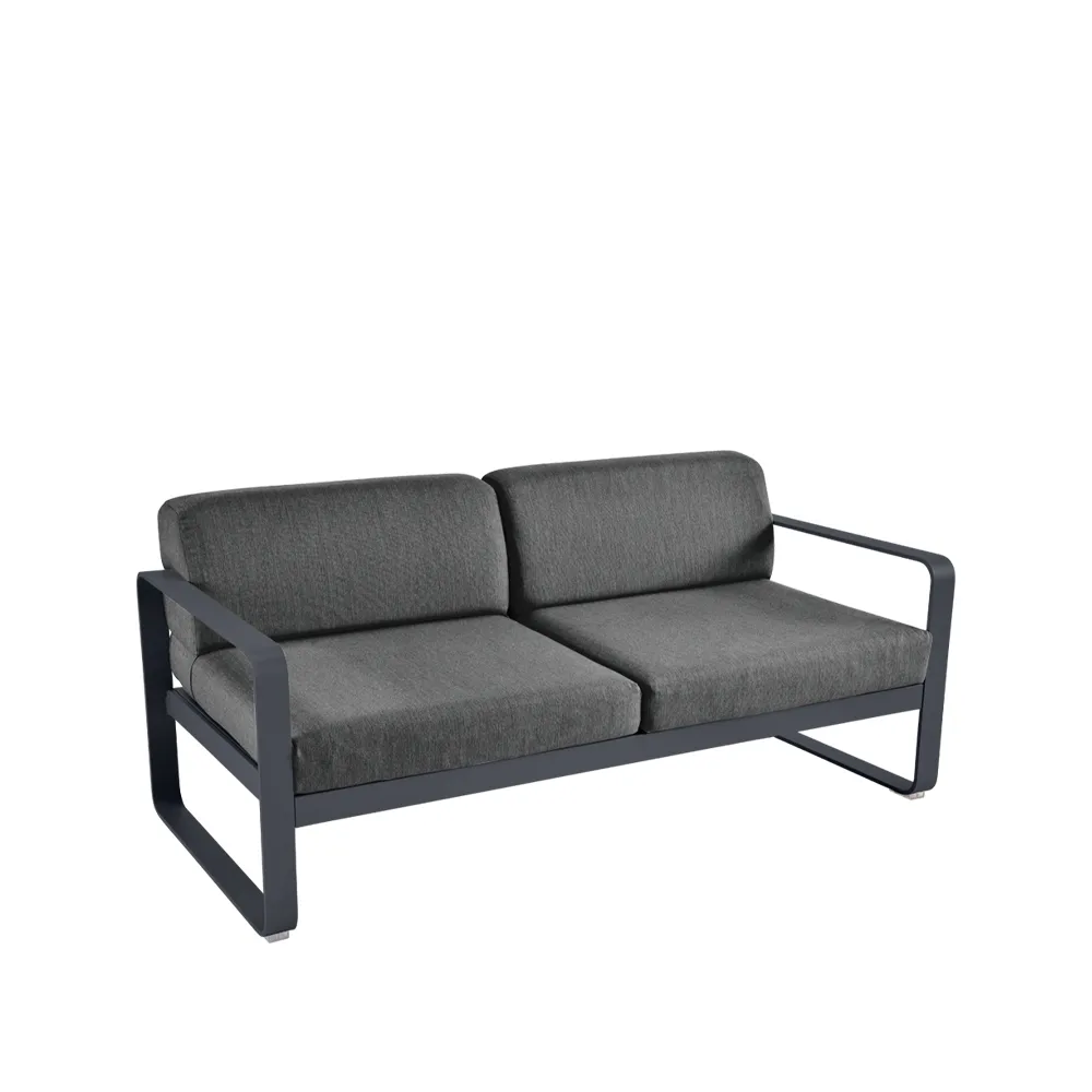 Bellevie 2-seters sofa, Anthracite, graphite grey pute Fermob