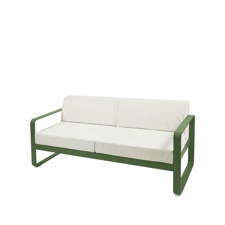 Bellevie 2-seters sofa - Cactus (grønn), off-white pute - Fermob