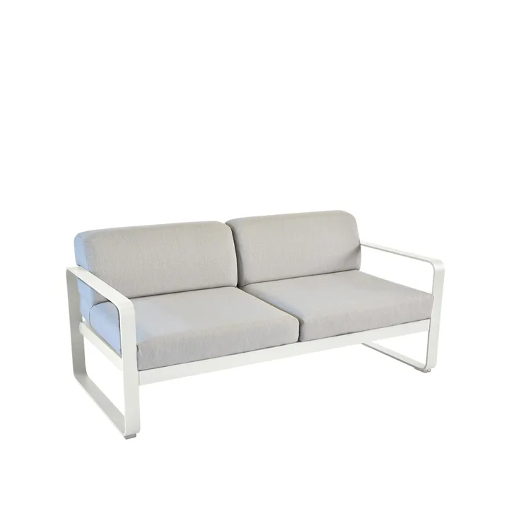 Bellevie 2-seters sofa - Clay grey (grå), flannel grey pute - Fermob
