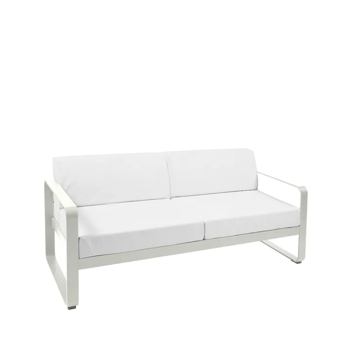 Bellevie 2-seters sofa - Clay grey (grå), off-white pute - Fermob