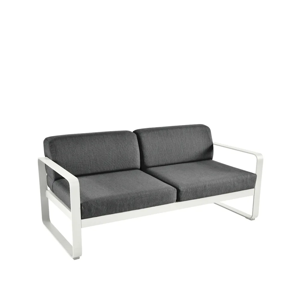 Bellevie 2-seters sofa, Clay grey, graphite grey pute Fermob