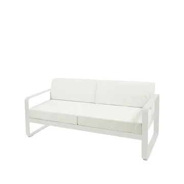 Bellevie 2-seters sofa - Cotton white (hvit), off-white pute - Fermob