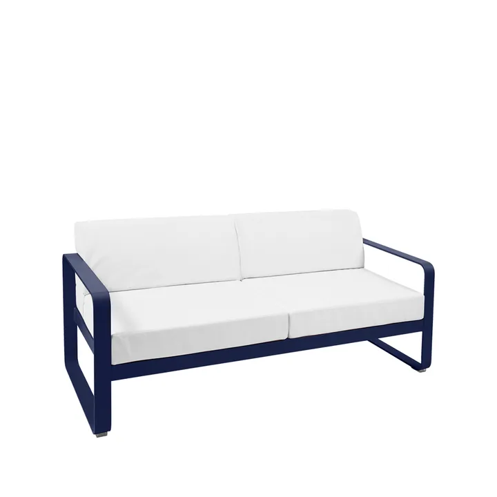 Bellevie 2-seters sofa - Deep blue (blå), off-white pute - Fermob