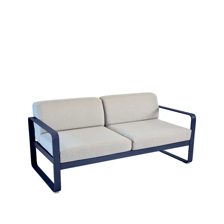 Bellevie 2-seters sofa - Deep blue, flannel grey pute - Fermob
