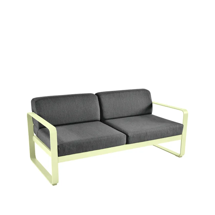 Bellevie 2-seters sofa - Frosted lemon, graphite grey pute - Fermob