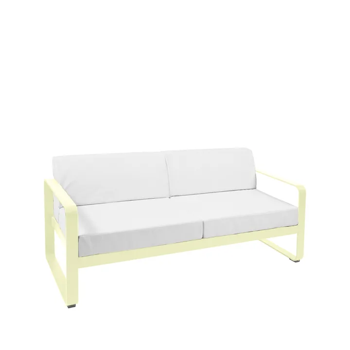 Bellevie 2-seters sofa - Frosted lemon (gul), off-white pute - Fermob