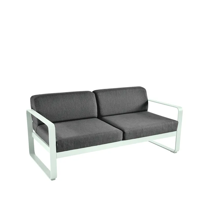 Bellevie 2-seters sofa - Ice mint, graphite grey pute - Fermob
