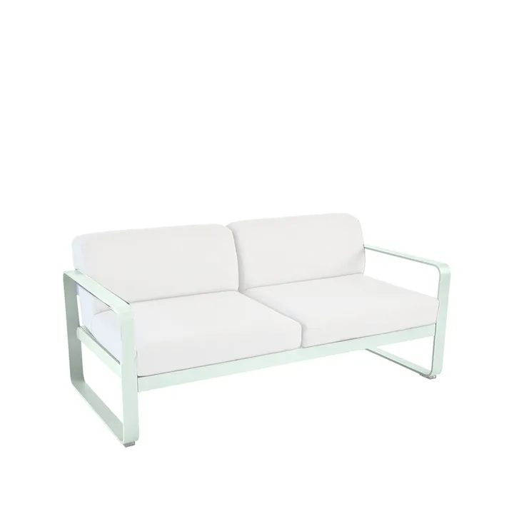 Bellevie 2-seters sofa - Ice mint, off-white pute - Fermob
