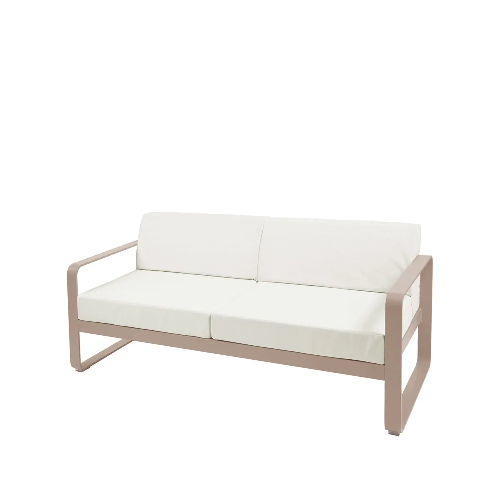 Bellevie 2-seters sofa, Nutmeg, off-white pute Fermob