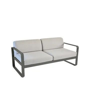Bellevie 2-seters sofa - Rosemary (grønn), flannel grey pute - Fermob