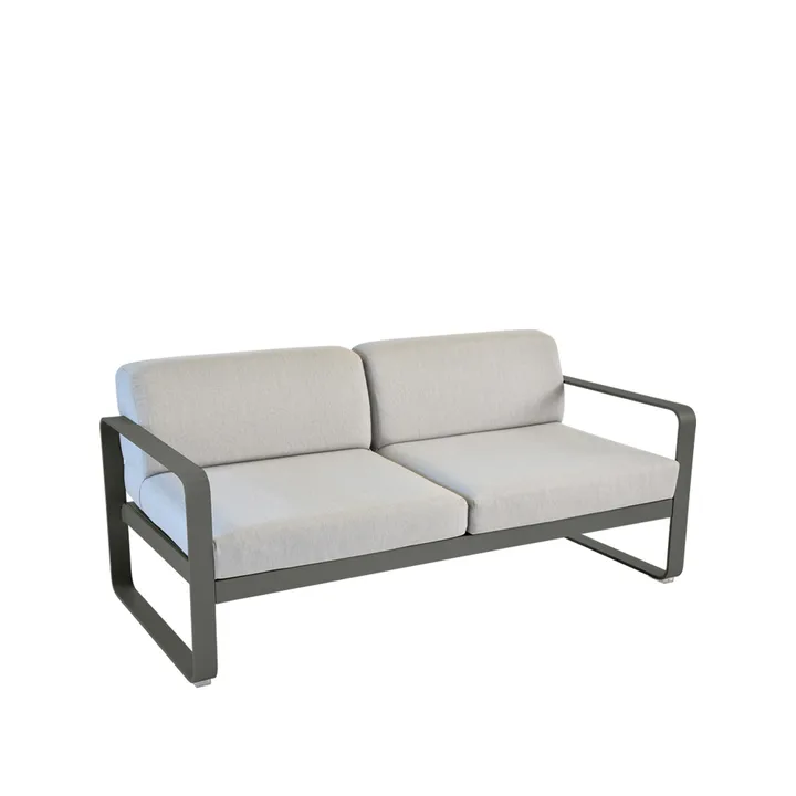 Bellevie 2-seters sofa - Rosemary (grønn), flannel grey pute - Fermob