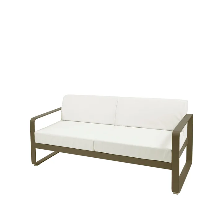 Bellevie 2-seters sofa - Rosemary (grønn), off-white pute - Fermob