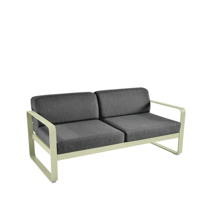 Bellevie 2-seters sofa - Willow green (grønn), graphite grey pute - Fermob