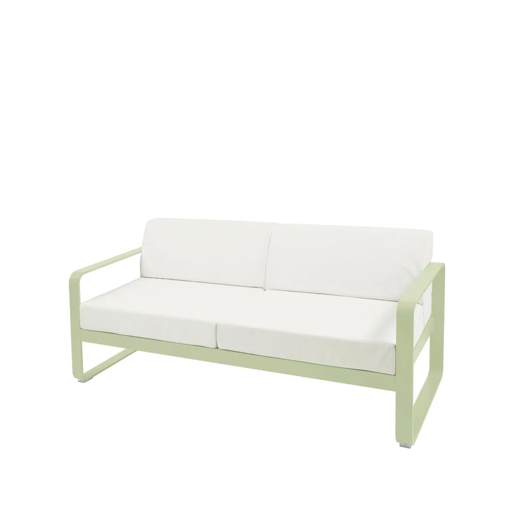 Bellevie 2-seters sofa, Willow green (grønn), off-white pute Fermob