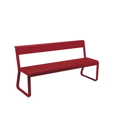 Bellevie benk med ryggstøtte - Chili - Fermob