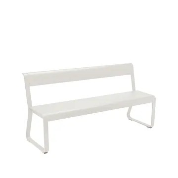 Bellevie benk med ryggstøtte - Clay grey - Fermob