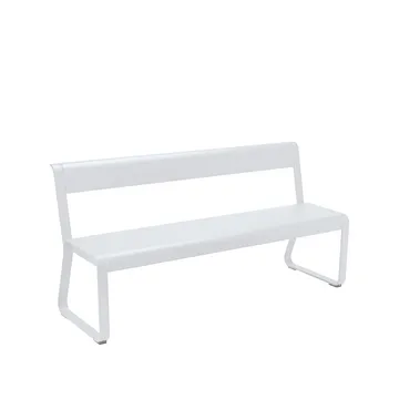 Bellevie benk med ryggstøtte - Cotton white (hvit) - Fermob