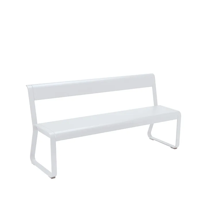 Bellevie benk med ryggstøtte - Cotton white (hvit) - Fermob