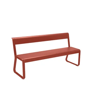 Bellevie benk med ryggstøtte - Red ochre - Fermob