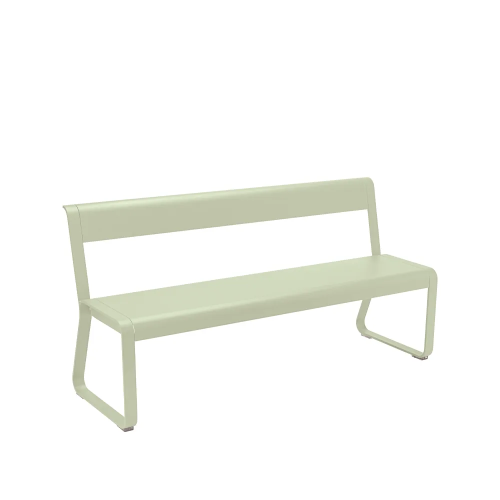 Bellevie benk med ryggstøtte, Willow green (grønn) Fermob