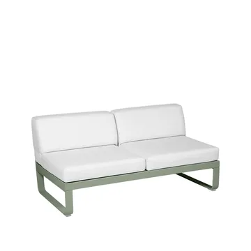 Bellevie Central modulsofa - 2-seters Cactus, off-white pute - Fermob