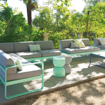 Bellevie Central modulsofa - 2-seters Cedar green, graphite grey pute - Fermob